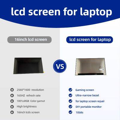 16 inch 2560x1600 (WQXGA) 165Hz IPS Laptop Screen | Replacement for Lenovo Legion R9000K 2021H | Model MNG007DA1-1