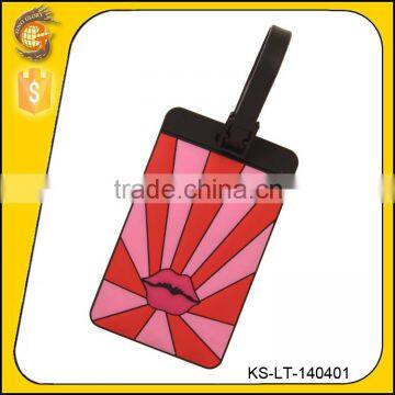 fashion soft pvc luggage address tag