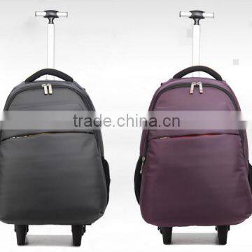 Silver trolley hard luggage bag rolling laptop bag                        
                                                Quality Choice