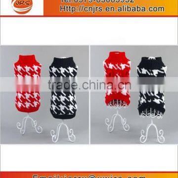 knit red cable dog sweater