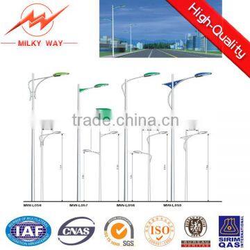 polygonal solar garden lighting pole light drawings and parameters