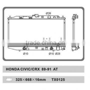 AUTO RADIATOR FOR HONDA CIVIC/CRX 89-91 AT