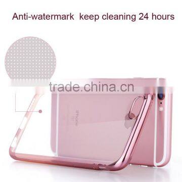 0.6MM Anti-Scratch Newest Transparent TPU Back Cover With Soft Electroplate Phone Case TPU Mobile Case for Iphone 6 Quality Choice photo-2