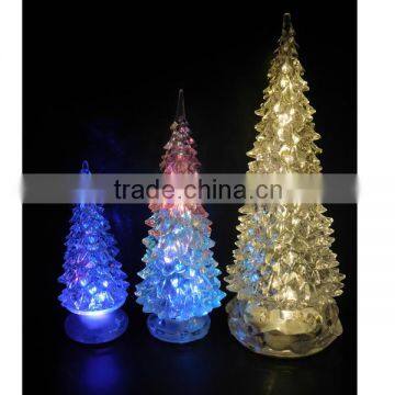 Crystal Plastic Christmas Tree with Led for Promotion Gifts Shenzhen Christmas Tree