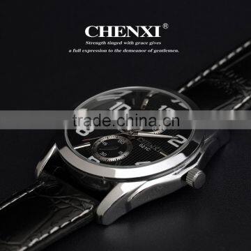Best Fashion 021CML China Genuine Leather Wrist Watch Alloy Case Stainless Steel Back Leather Watch for Wholesale photo-4