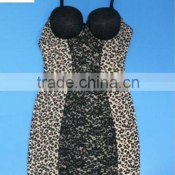 Women Hot Sell Shapewear, Fashion Leopard Pattern Lace Corset photo-5