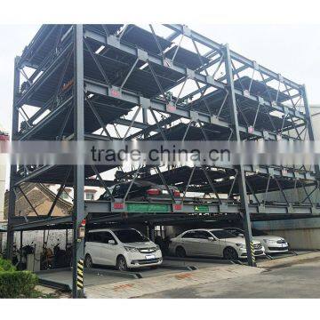 up to 8 levels above ground mechanical car parking system