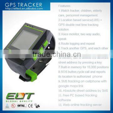 gps watch tracker wrist waterproof with sim card mobile phone call location gsm gprs tracker for person