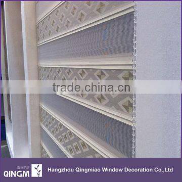Diamond Design Jacquard Slat Horizontal Pattern Polyester Material Zebra Blinds photo-2