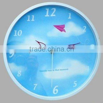 12" plastic wall clock