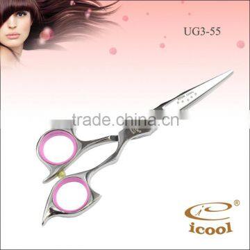 professional Shaped hair scissors made of 440c