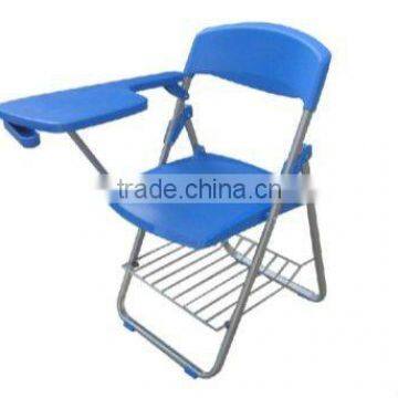 Modern Design Folding School Student Chair With Writing Tablet ,Folding Plastic Chair Z-017