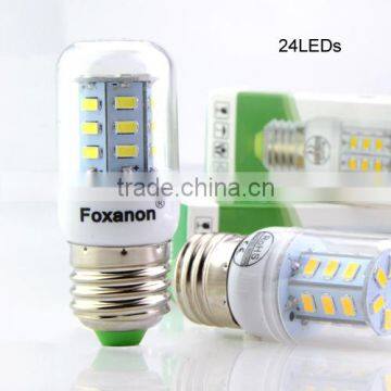 2015 Full NEW LED Lamp E27 SMD 5730 Led Corn Bulb 220V Chandelier LEDs Candle Light Spotlight 24/36/48/56/69/72/81/89Leds photo-5