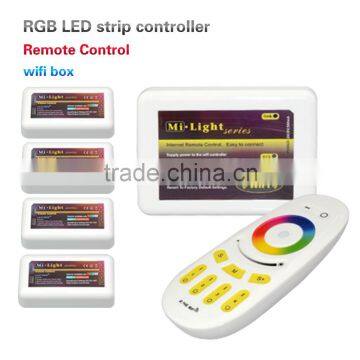 WiFi Led Controller + 2.4G Mi Light Wireless Touch RF Remote Control 12-24V for 5050 3528 RGBW Led Strip RGB Led Lamp Light