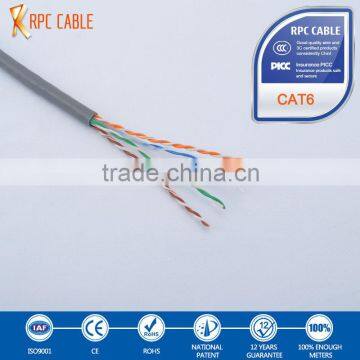 4 pair cm grade 23awg(0.57mm) 3m cat6 lan cable