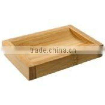 Spun bamboo soap dish