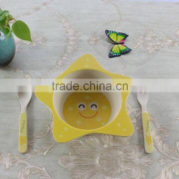 Bamboo Fibre Biodegradable Kids Bowl Multi-Color Cartoon Bowl photo-3