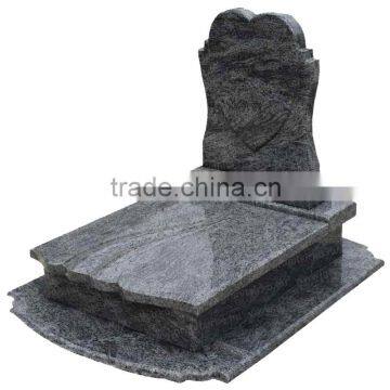 Bahama Blue granite tombstone, headstone, gravestone