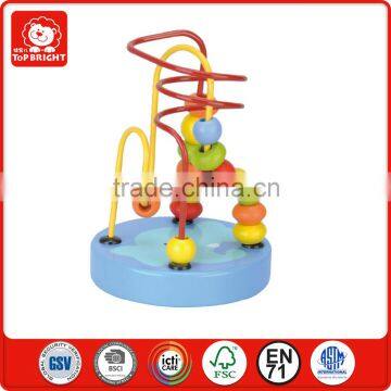 colourful crocodile design kids educational toys mini wooden hand beaded coasters model roller coaster toy roller coaster track