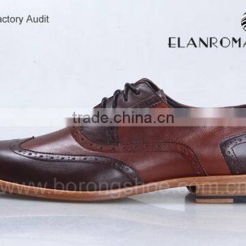 High Quality Leather Shoes Men Brogues Shoes Men Leather Dress Shoes photo-2