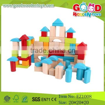 OEM Wooden Toys Wooden Wood Bricks Kids Building Blocks