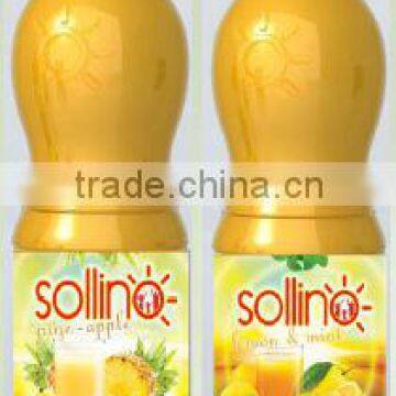 FRUIT DRINKS "Sollino" in PET bottles 2 L