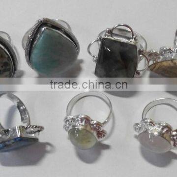 Wholesale Natural Gemstone Metal Rings @ Usd 1