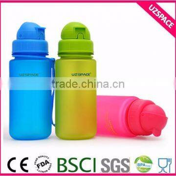 Safe and healthy children bpa free water bottle With Flexible Straw