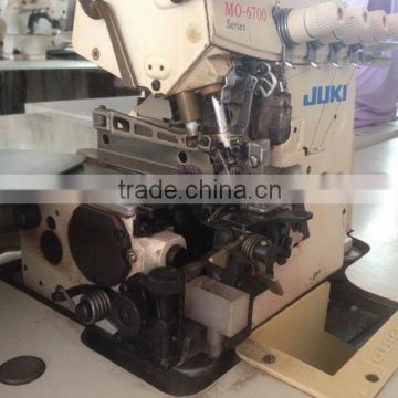 Juki MO-6714S used second hand Industrial 4/5Thread Overlock industrial Sewing Machine with good condition