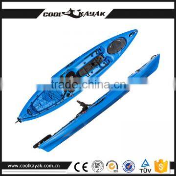 No Inflatable Fishing Pedal Ocean Kayak Made in China Cheap Plastic Wholesale Kayak photo-4
