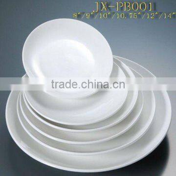 Hotel round porcelain plate JXPB-001