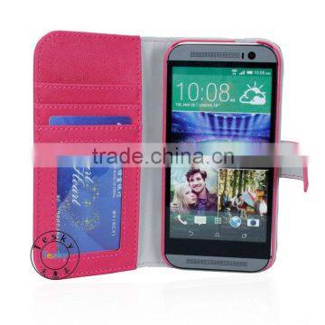 COOL WALLET DESIGN STONE LINE PU LEATHER CASE COVER FOR HTC ONE M8