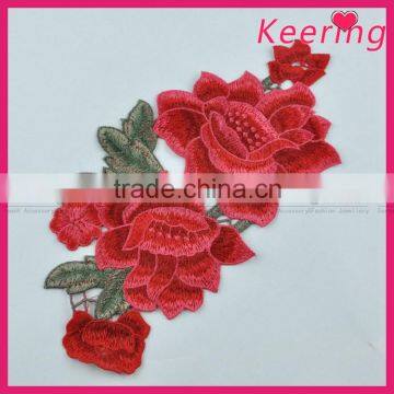 bulk handmade custom embroidery patches for dress decoration