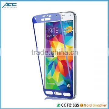 Low Price 9H Hardness 2.5D Round Edge Color Tempered Glass Screen Protector for Samsung S4 S5 photo-3