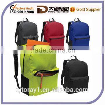 Wholesale New Type Plain 600 Denier Polyester School Backpack for Teens