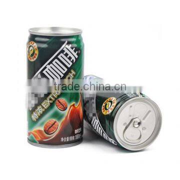 180ml 3-piece tinplate empty ice coffee tin can with EOE