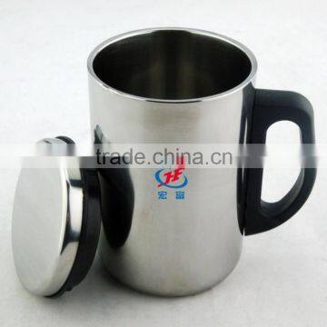 #410/201 SS Double-layer Creative Stainless Steel Thermal Cup/office Mug photo-5