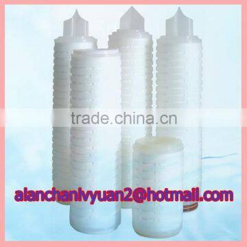 air water folded filter/adhesive perform cartridge