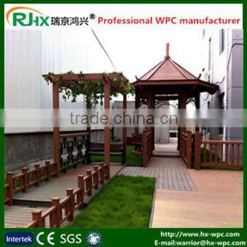 Moisture-proof Wood-plastic composites pavilion/WPC material gazebo