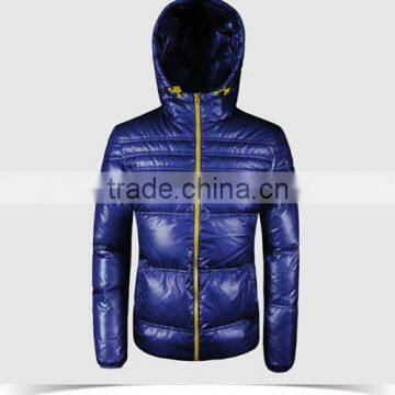 2016 young men down jackets winter girl light jackets hoody jackets shiny