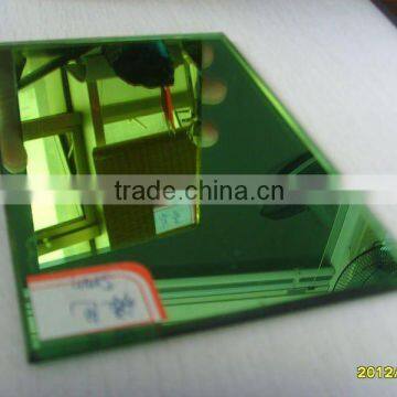 green glass mirror