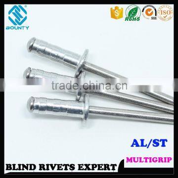 HIGH QUALITY FACTORY DOME HEAD ALU/ST MULTI GRIP RIVETS photo-6