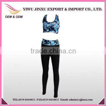 2016 Newest Design Printed Gym Yoga Wear for Ladies