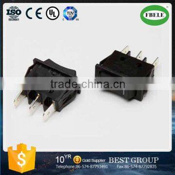 RS-123-11C Single-Pole Rocker Switch, mini (ON)-OFF-(ON) rocker switch, SPDT 3P rocker switch (FBELE)