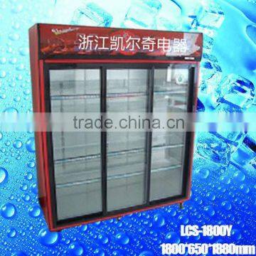 LC/S 1800Y three sliding door High Quality manufacture cold showcase display refrigerators