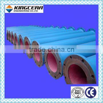 Mining processing erosion protection alumina ceramic lined wear resistant tube