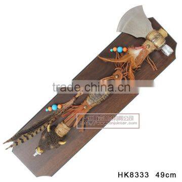 Wholesale Indian axe with feathers HK8333