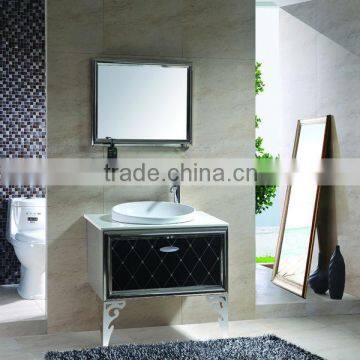 stainless steel bathroom vanity