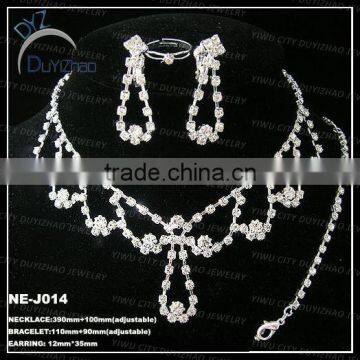 Hot -selling claw chain jewelry set for bride