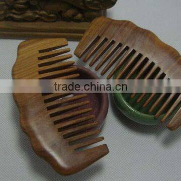 Promotion Solid Wood Wide Tooth Hair Comb photo-5